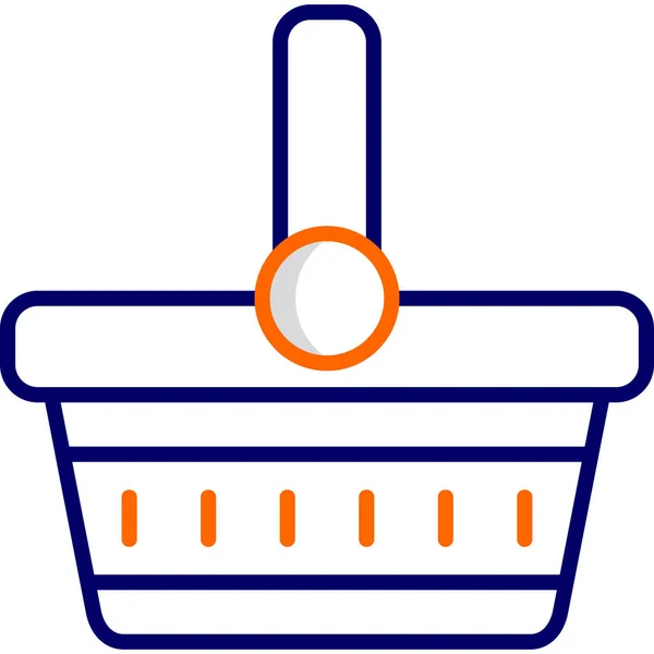 Picnic Basket Icon Vector Illustration — Stock Vector