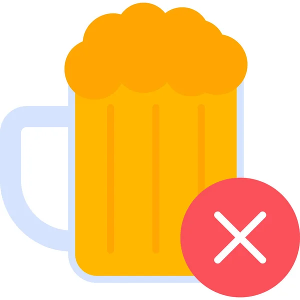 Alcohol Simple Web Icon Vector Illustration — Stock Vector