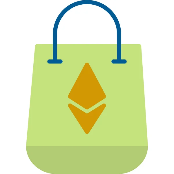 Shopping Bag Modern Icon Vector Illustration — Stock Vector