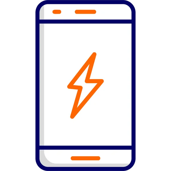 Recharge Mobile Digital Illustration Smartphone Device — Stock Vector