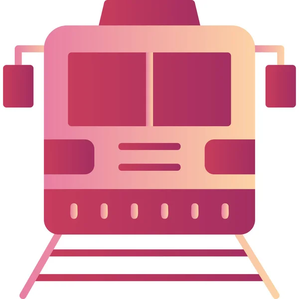 Graphic Illustration Locomotive Train Railroad — Image vectorielle