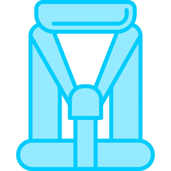 Car Seat Baby Modern Icon Vector Illustration — Stock Vector