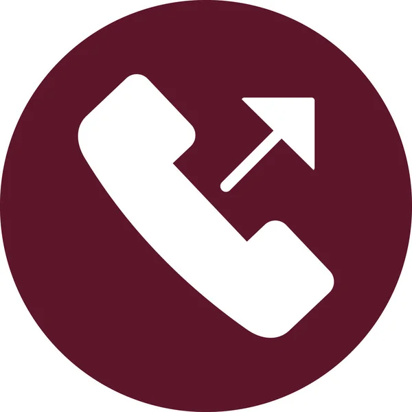 Telefon Çağrı Simgesinin Vektör Illüstrasyonu — Stok Vektör