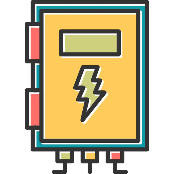 Batterie Web Symbol Einfache Illustration — Stockvektor