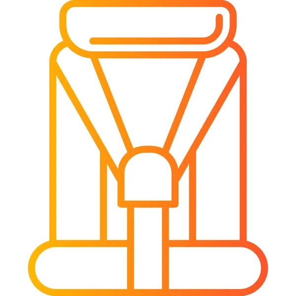 Autositz Baby Moderne Ikone Vektorillustration — Stockvektor