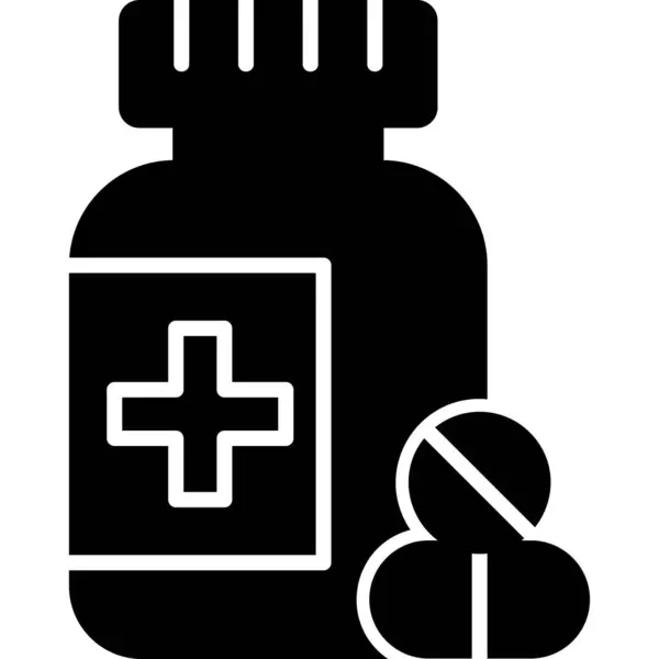 Medicatie Pictogram Vector Illustratie — Stockvector