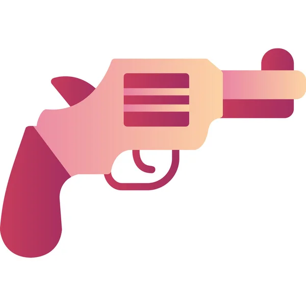 Une Arme Icône Web Illustration Simple — Image vectorielle