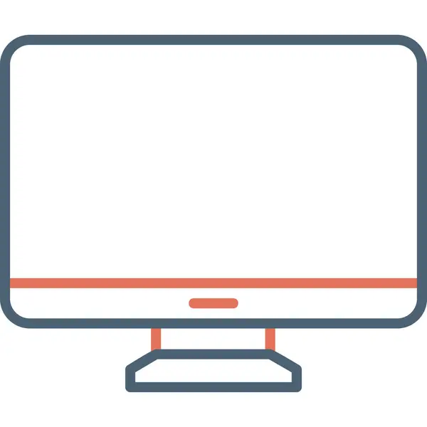 Computer Web Symbol Einfache Illustration — Stockvektor