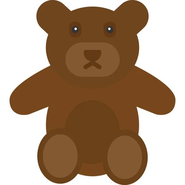 Teddybär Symbol Vektorillustration — Stockvektor