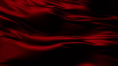 Dalgalı Yeşil İpek Kumaş. Lüks arka plan. Yavaş Hareket.