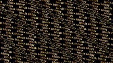 Kara Cuma Yaratıcı Tipografik Animasyon. Döngülü. 02 