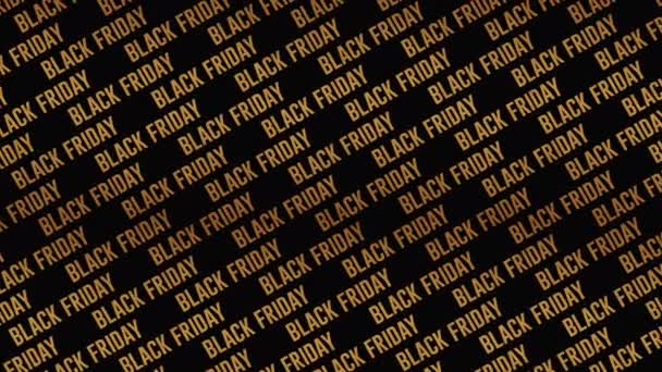 Black Friday Creative Τυπογραφική Animation Κλούπωμα — Αρχείο Βίντεο