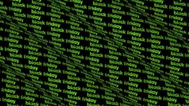 Kara Cuma Yaratıcı Tipografik Animasyon. Döngülü. 12