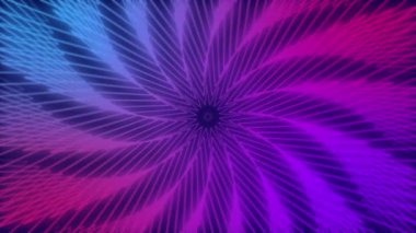 Merkezden çevreye doğru büyüyen ve muğlak karışık biçimlere dönüşen geometrik şekiller. Soyut arkaplan. Döngülü.