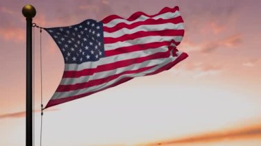 Yavaş Hareket Birleşik Devletler Bayrağı