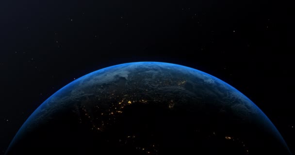 行星地球3D电影动画 — 图库视频影像