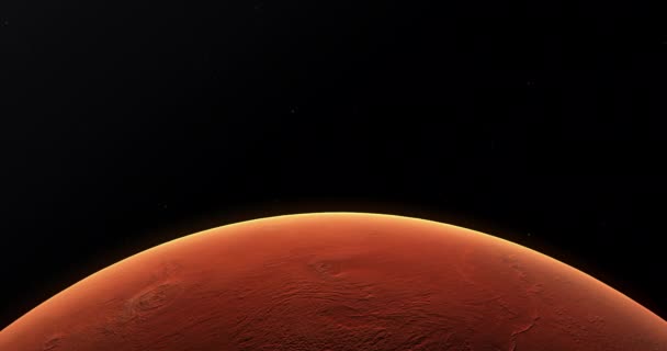火星行星3D电影动画 — 图库视频影像