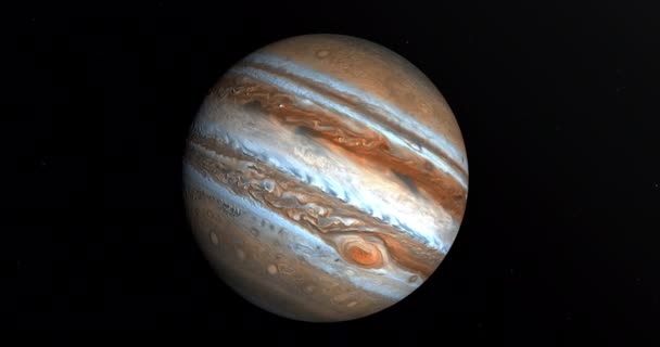 惑星木星3Dシネマティックアニメーション — ストック動画