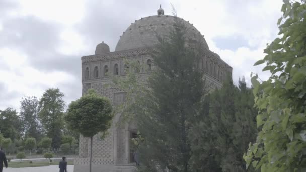 Ismail Samani Μαυσωλείο Στη Μπουχάρα Ουζμπεκιστάν Τάφος Ισμαήλ Σαμάνι Χτίστηκε — Αρχείο Βίντεο