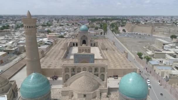 Historical Mir Arab Kalyan Madrasa Complex Historical City Bukhara Uzbekistan — Video Stock