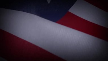 USA Flag. 3D Flag Animation.