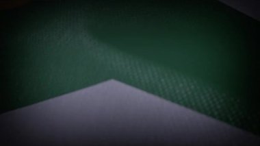 Flag of South Africa. 3D Animation.