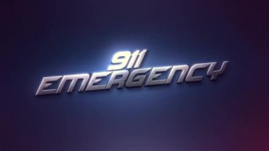 Police Light. 911 Emergency. 3D Animation. 4K 422 ProRes HQ. 