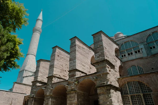 Outdoor Hagia Sophia Mosque Historical Building Istanbul Travel Toursim Idea — Stock Photo, Image