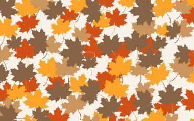 Sonbahar konsepti arka plan, sarı kahverengi sonbahar yaprakları, pastel renkler arka plan, desen ve kuru yapraklı doku, Eylül temalı fon