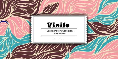 desenli vektör şablonu duvar kağıdı arkaplan tasarımı