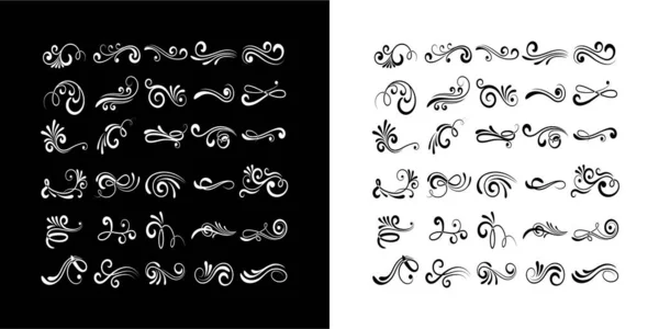  vector line vintage scroll items ornate design