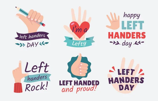 Left Handers Day Vector Design Learn To Write International Left Handers Day Flockedesign 