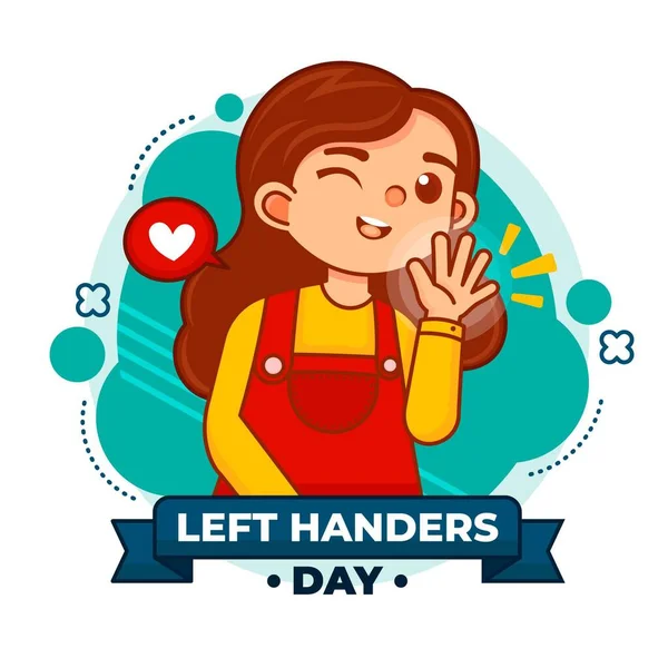Title: Left Handers Day Vector Design Learn To Write International Left Handers Day Flockedesign