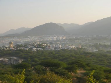 Pushkar Şehri Dağdan Hava Görüntüsü