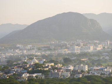 Pushkar Şehri Dağdan Hava Görüntüsü