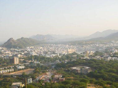 Pushkar Şehri Dağdan Hava Görüntüsü