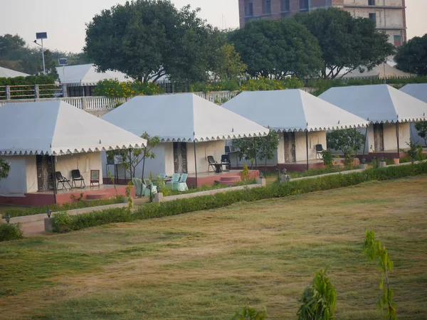 Canopy tents hotel rooms for tourists stay