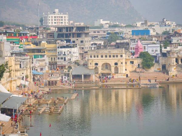 Пушкар Раджастан Индия Ноября 2021 Года Пушкар Озеро Пушкар Джил — стоковое фото