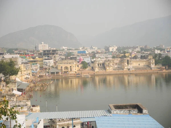 Pushkar Rajasthan Indien November 2021 Pushkar Sjö Eller Pushkar Jhil — Stockfoto