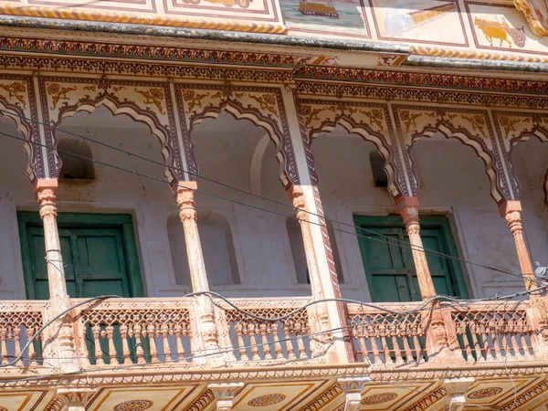 Старое Здание Индийской Деревне Сельской Местности Архитектурные Сооружения Старой Индии — стоковое фото