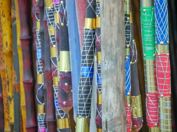 Designer Bamboo Sticks Estoque Pronto Para Ser Vendido Mercado — Fotografia de Stock