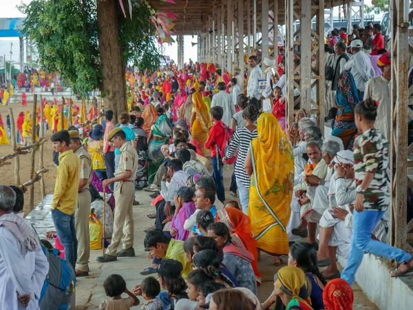 Pushkar Rajasthan India November 2019 Crowd Gathered Stadium Indias Biggest — Stock Photo, Image