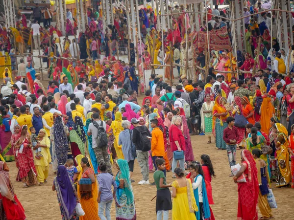 Pushkar Rajasthan India November 2019 Village Women Showing Dance Performance — Stock Photo, Image