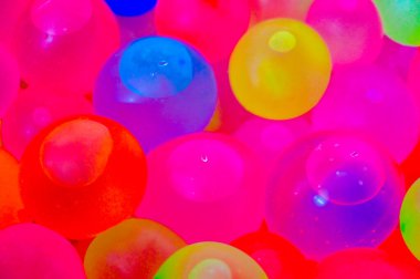 Color filled water balloons. Colorful Water Balloons filled with water for Holi festival in India.