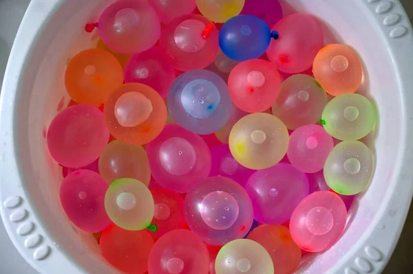 Color filled water balloons. Colorful Water Balloons filled with water for Holi festival in India.
