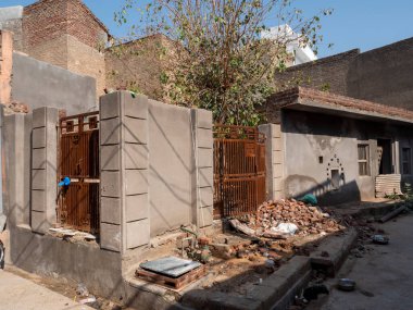 Under Construction House in Indian City