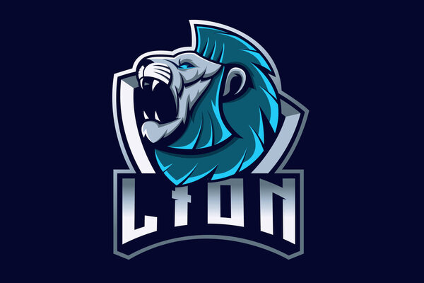 Lion mascot logo good use for symbol identity emblem badge and more