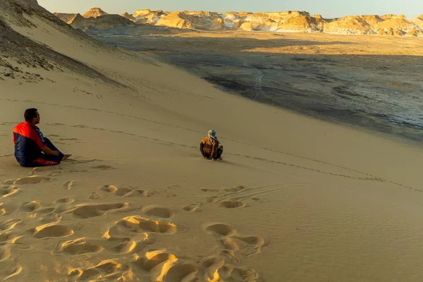 Egito Deserto Branco Foto Alta Qualidade — Fotografia de Stock