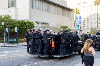 Roe, Wade 'e karşı. Los Angeles şehir merkezinde protesto. Yüksek kalite fotoğraf