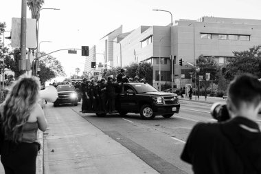 Roe, Wade 'e karşı. Los Angeles şehir merkezinde protesto. Yüksek kalite fotoğraf